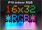 P10 RGB SMD Indoor High Brightness Full Color Video Led Display Bildschirmmodule 32*16 Punkte 320mm*160mm HUB75 fournisseur
