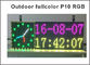 Vollfarbige RGB-Programmierbare Led-Schilder P10 Smd Outdoor Led Scrolling Nachricht Zeit Temperatur &amp; Datum fournisseur