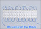 20 Stück/Lot 5054 Blaue LED-Kettenmodule IP68 Beleuchtungsmodule DC 12V SMD 3 LEDs Signal Led Hintergrundbeleuchtung für Kanalbriefe fournisseur